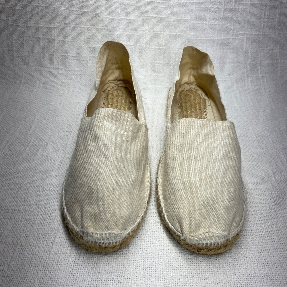 Artesania Cotton Espadrilles - Off White Ivory; Made in Spain